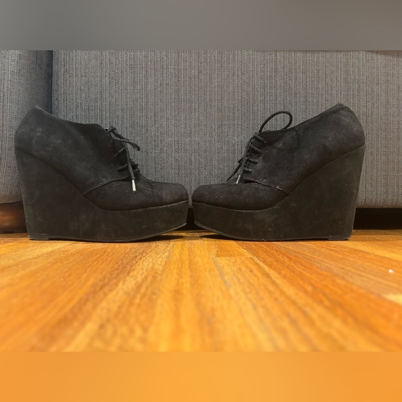 Call It Spring Black Platform Lace-Up Shoes—Grow your height, not your bunions! - Picture 8 of 12